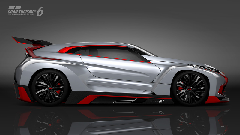 Illustration for article titled Mitsubishi's Gran Turismo Vision Concept Is A Furious AWD Hybrid Hatch